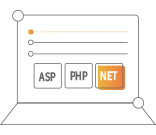 支持ASP、PHP、.Net等多種語言開發(fā)